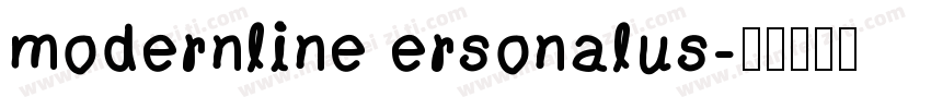 modernline ersonalus字体转换